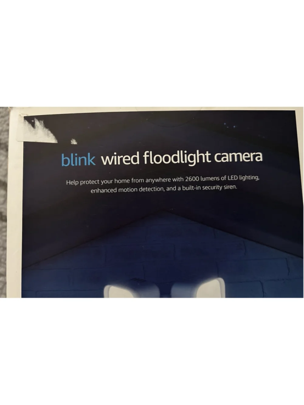 Blink Wired Floodlight Camera LED Smart Security Camera 2600 Lumens